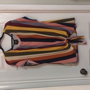 Stripped breezy top